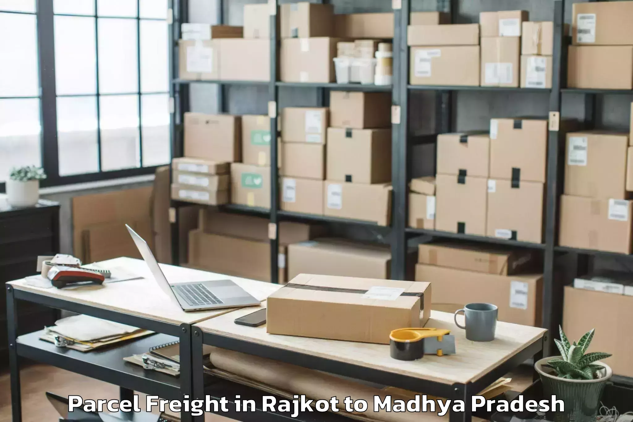 Reliable Rajkot to Piploda Parcel Freight